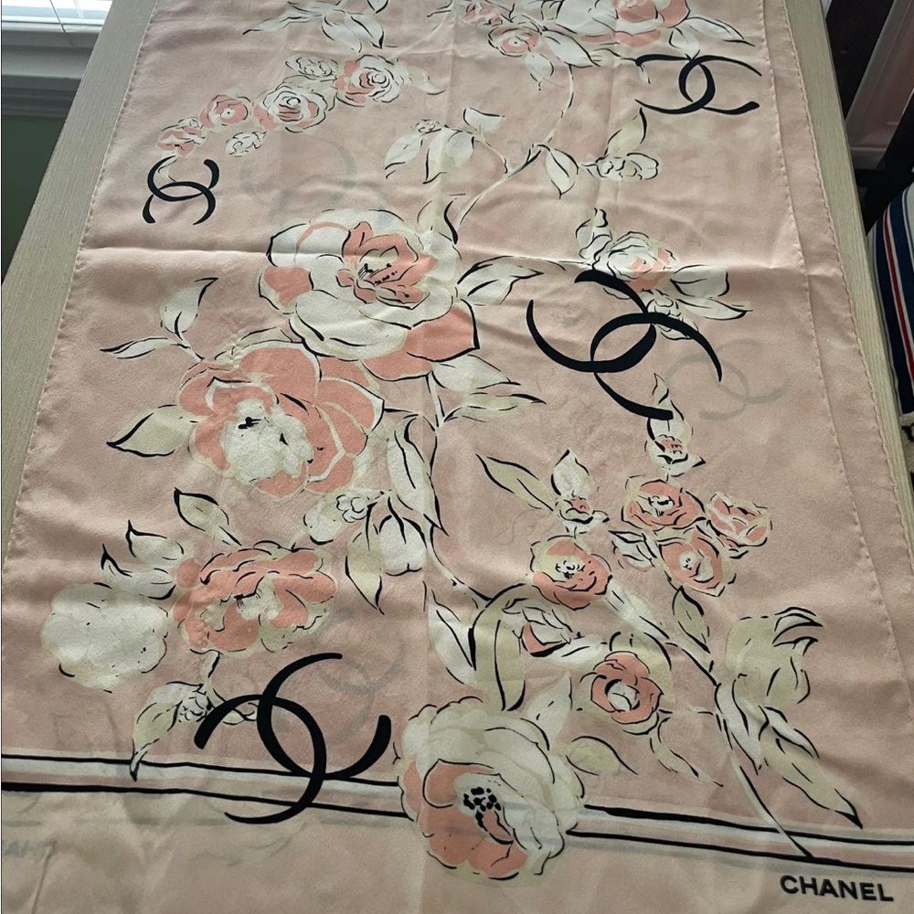 Chanel Silk Scarf - Picture 1 of 3